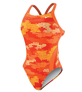NIKE SWIM Female Swimsuits. NIKE SWIM Female Competition Suits (Team Orange)